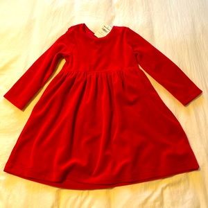 Hanna Anderson long sleeve velvet dress NEW TAGS STILL ON